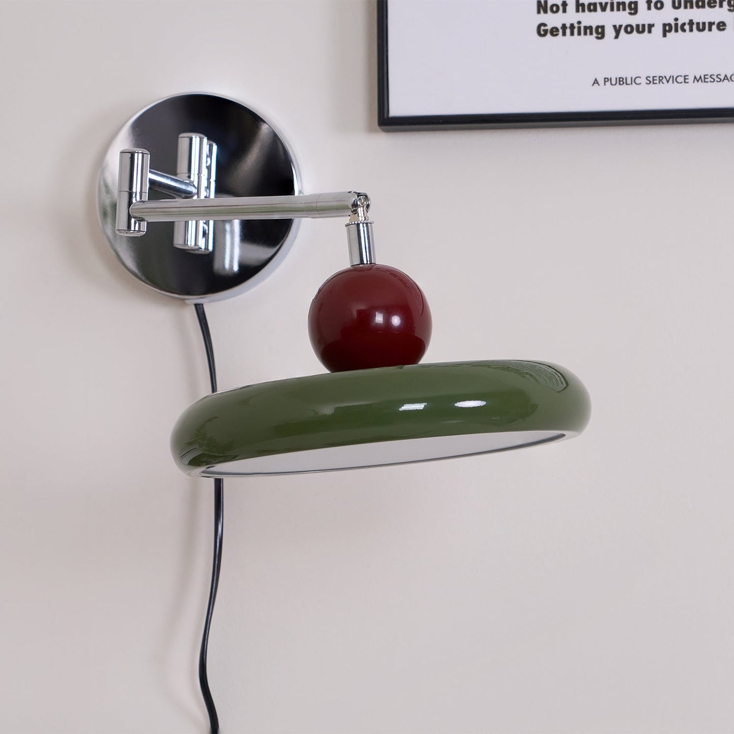 Myna – Wandlamp met Stekker | 20 cm Rond Design met LED