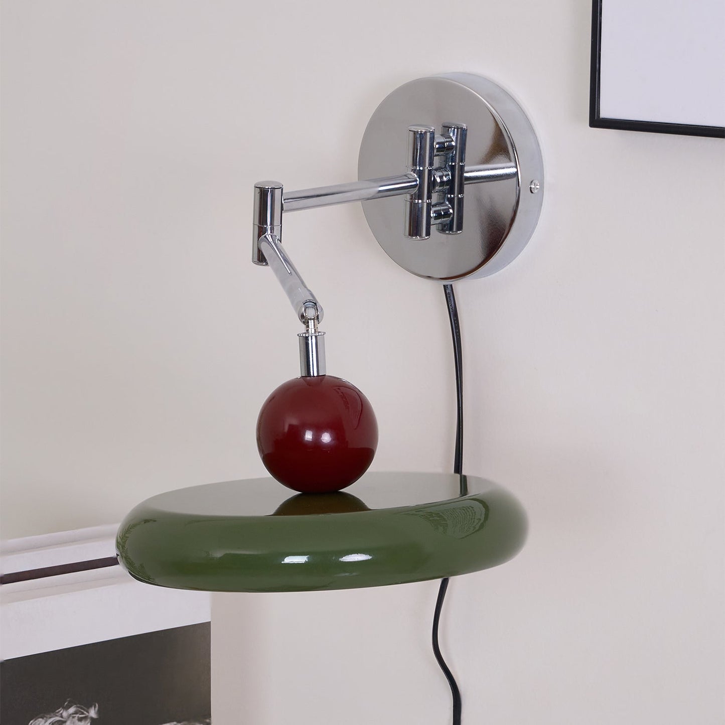 Myna – Wandlamp met Stekker | 20 cm Rond Design met LED