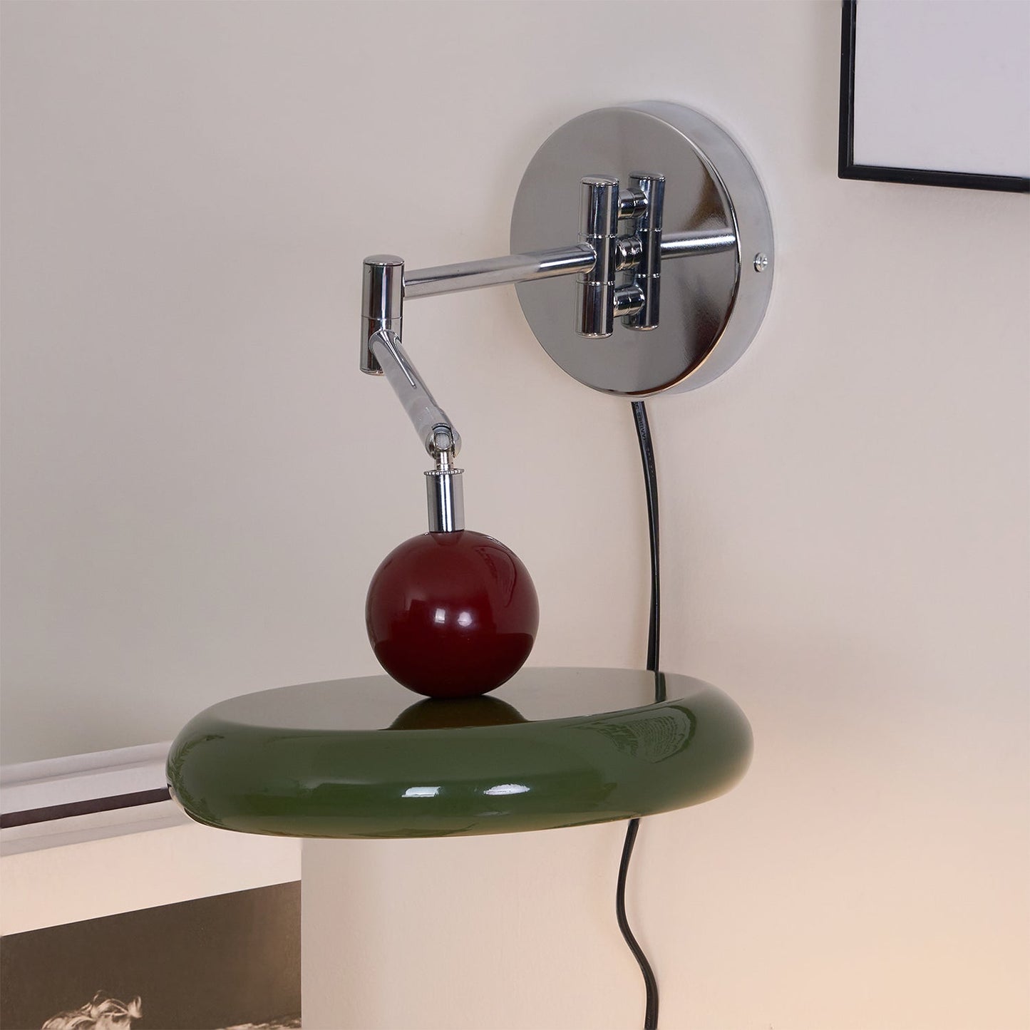 Myna – Wandlamp met Stekker | 20 cm Rond Design met LED