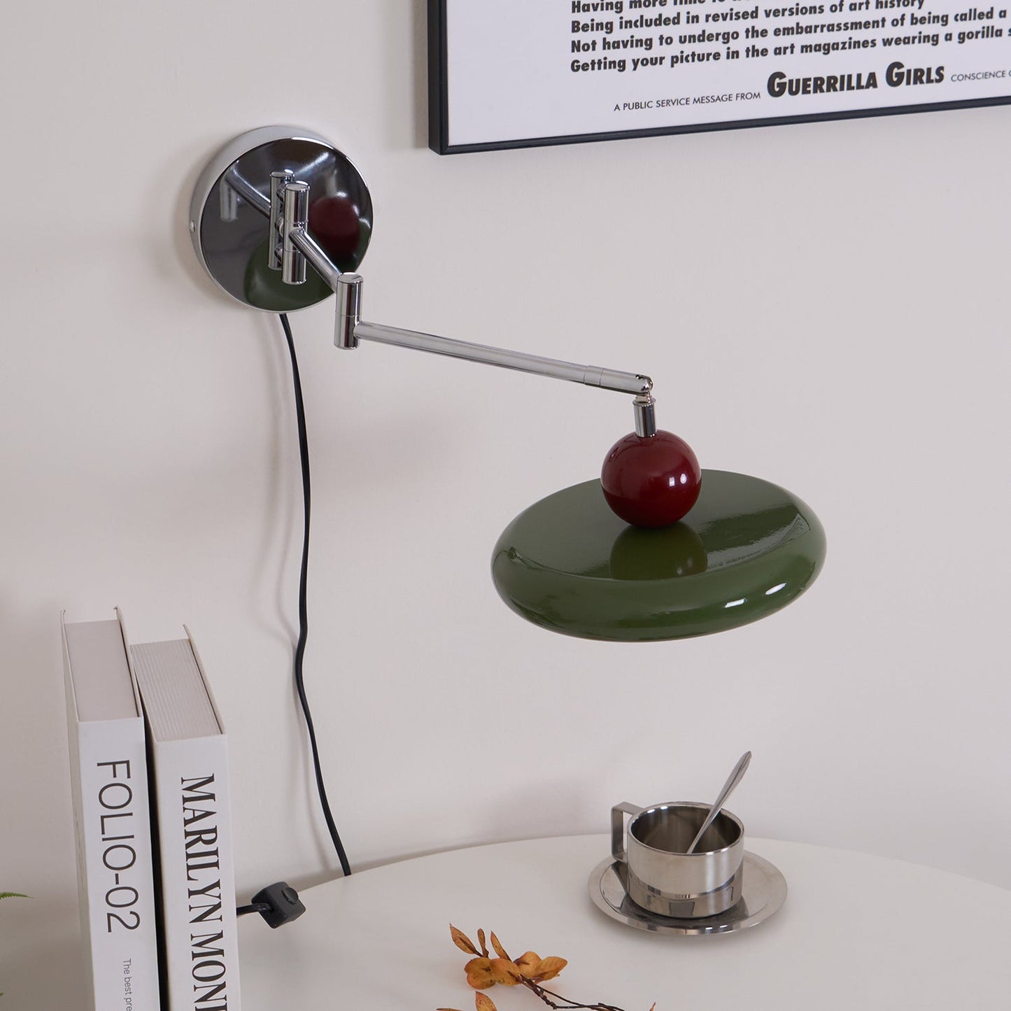 Myna – Wandlamp met Stekker | 20 cm Rond Design met LED