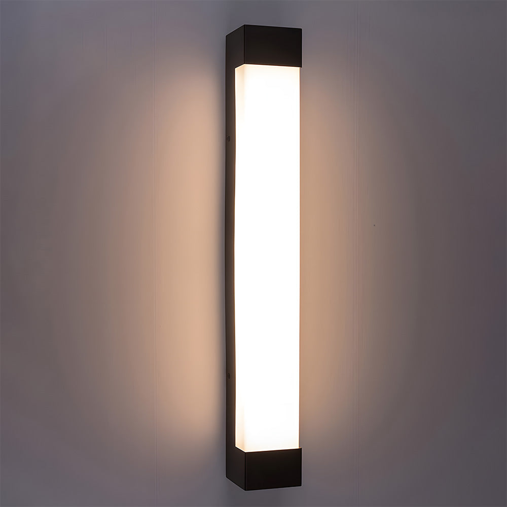 Wasserdichte LED-Wandlampe für den Außenbereich – Längliches Acryl-Design – IP65 – Moderne Beleuchtung für Garten & Fassade