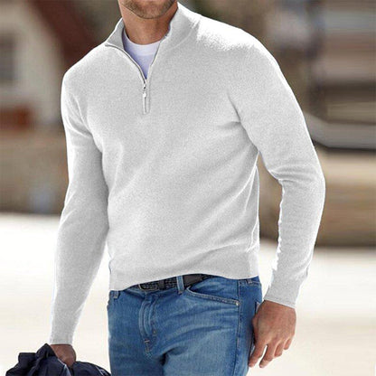 Heren Sweatshirt met Kwart-Rits – Comfortabel & Stijlvol