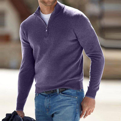 Heren Sweatshirt met Kwart-Rits – Comfortabel & Stijlvol
