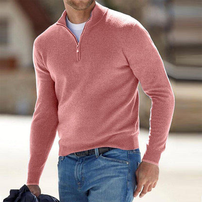 Heren Sweatshirt met Kwart-Rits – Comfortabel & Stijlvol