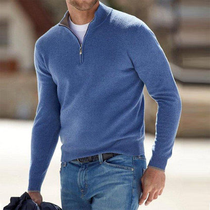 Heren Sweatshirt met Kwart-Rits – Comfortabel & Stijlvol