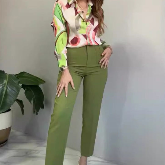 Damenanzug mit Print – Eleganter und bequemer Hosenanzug