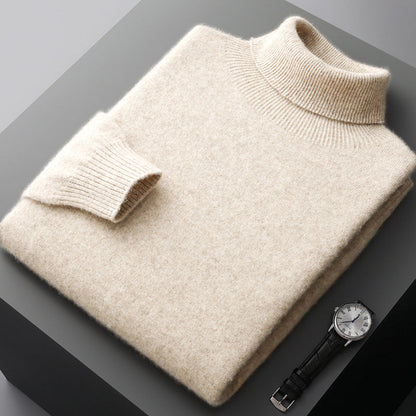 Heren Coltrui – Warme Wintertrui van Wol met Slim Fit