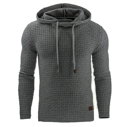 Heren Hoodie met Capuchon en Wafelstructuur