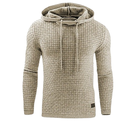 Heren Hoodie met Capuchon en Wafelstructuur