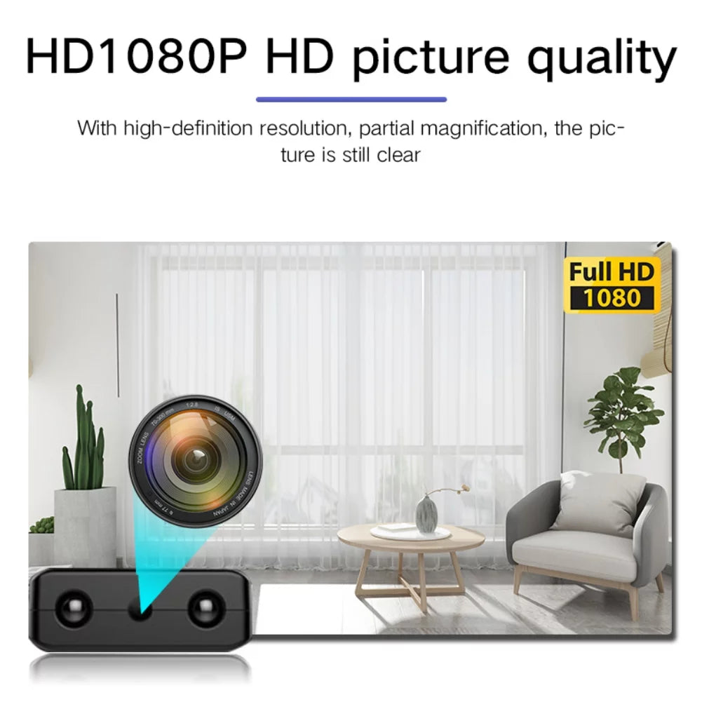 Micro HD Camera met WiFi en Audio - Compacte Beveiligingscamera met Nachtzicht