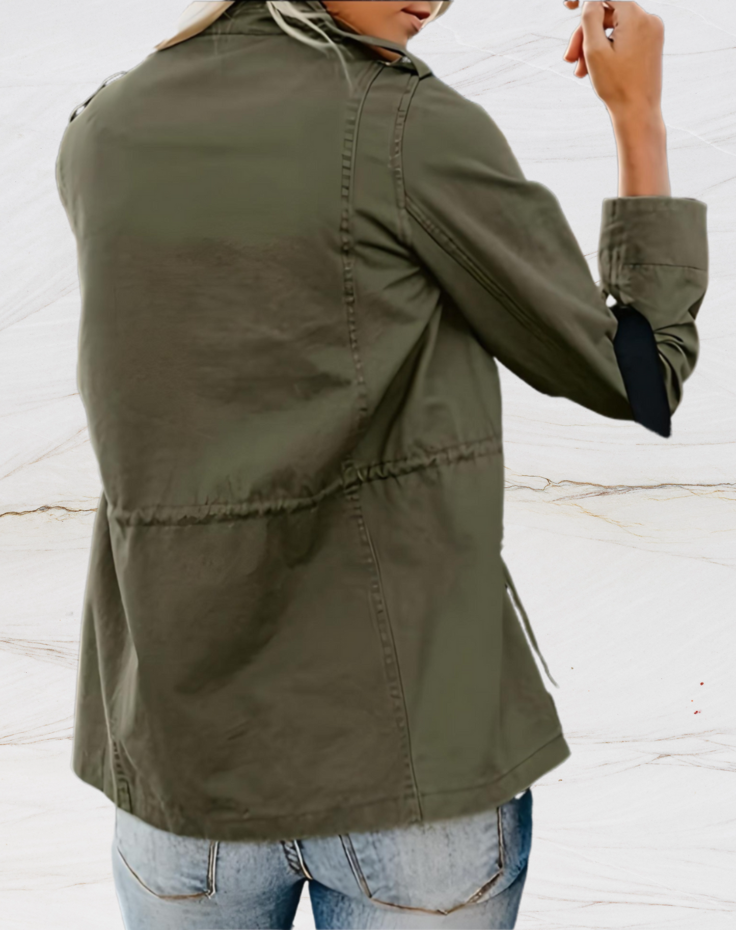 Dames Cargo Jas – Functioneel & Stijlvol Utility Model