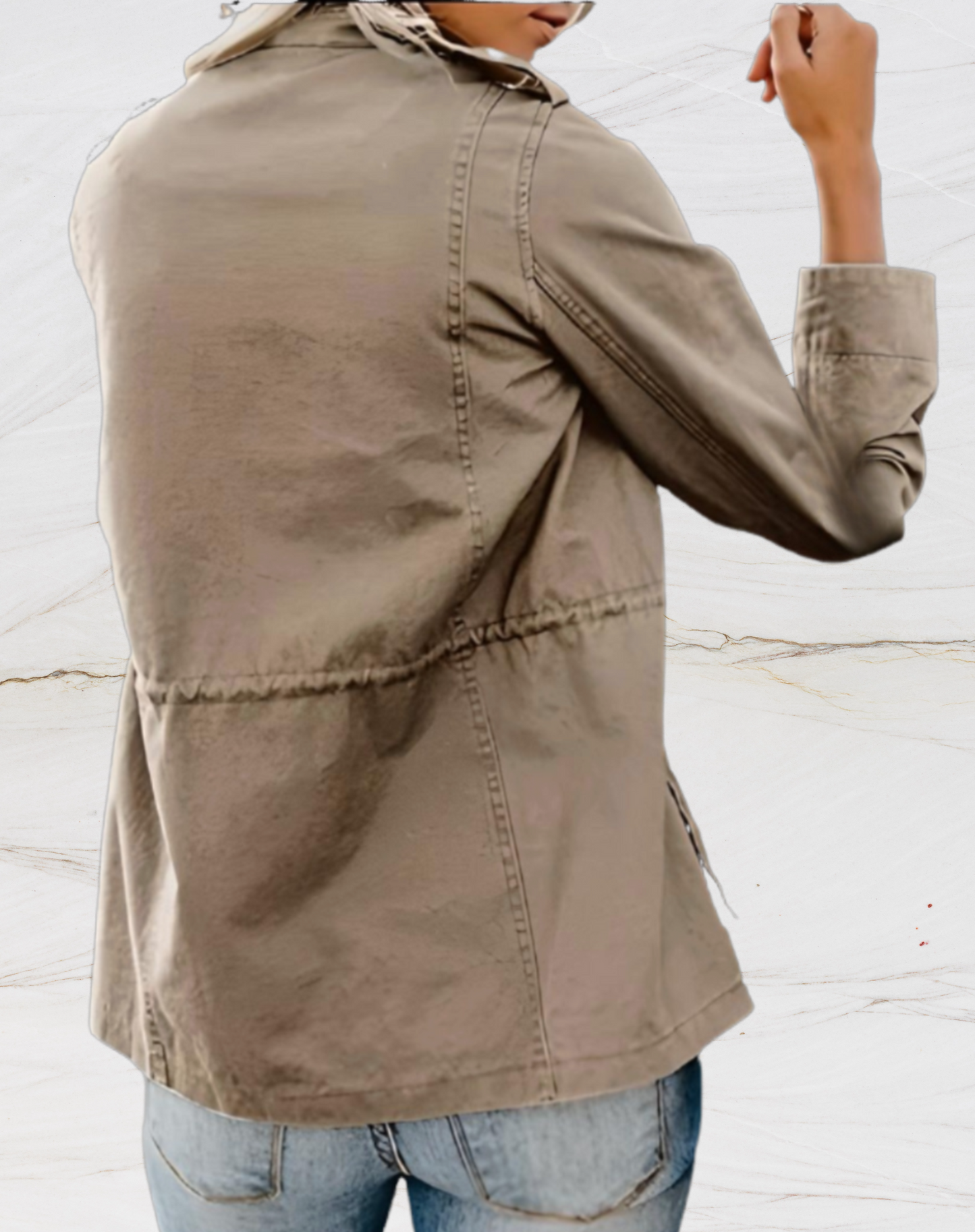 Dames Cargo Jas – Functioneel & Stijlvol Utility Model