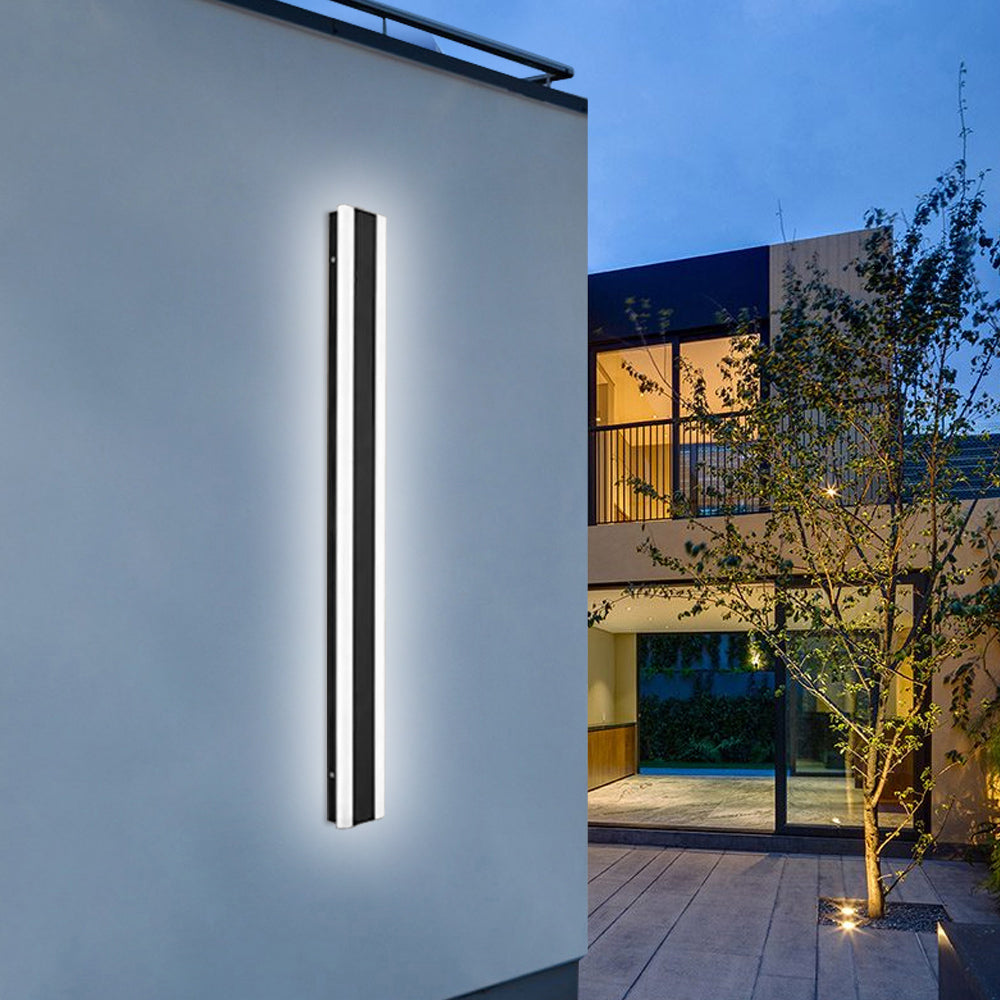 Minimalistische Buitenwandlamp – Zwarte LED Wandverlichting IP65 Waterdicht voor Moderne Gevels & Tuinen