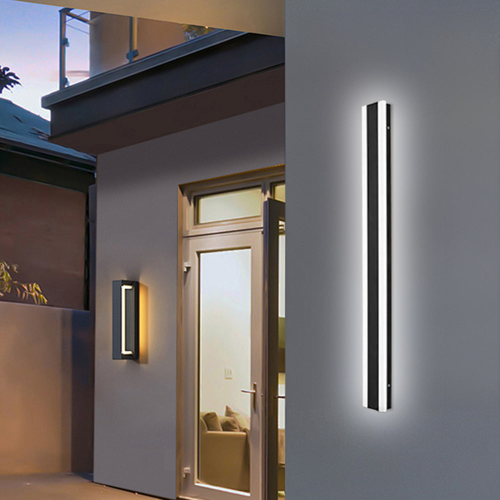 Minimalistische Buitenwandlamp – Zwarte LED Wandverlichting IP65 Waterdicht voor Moderne Gevels & Tuinen