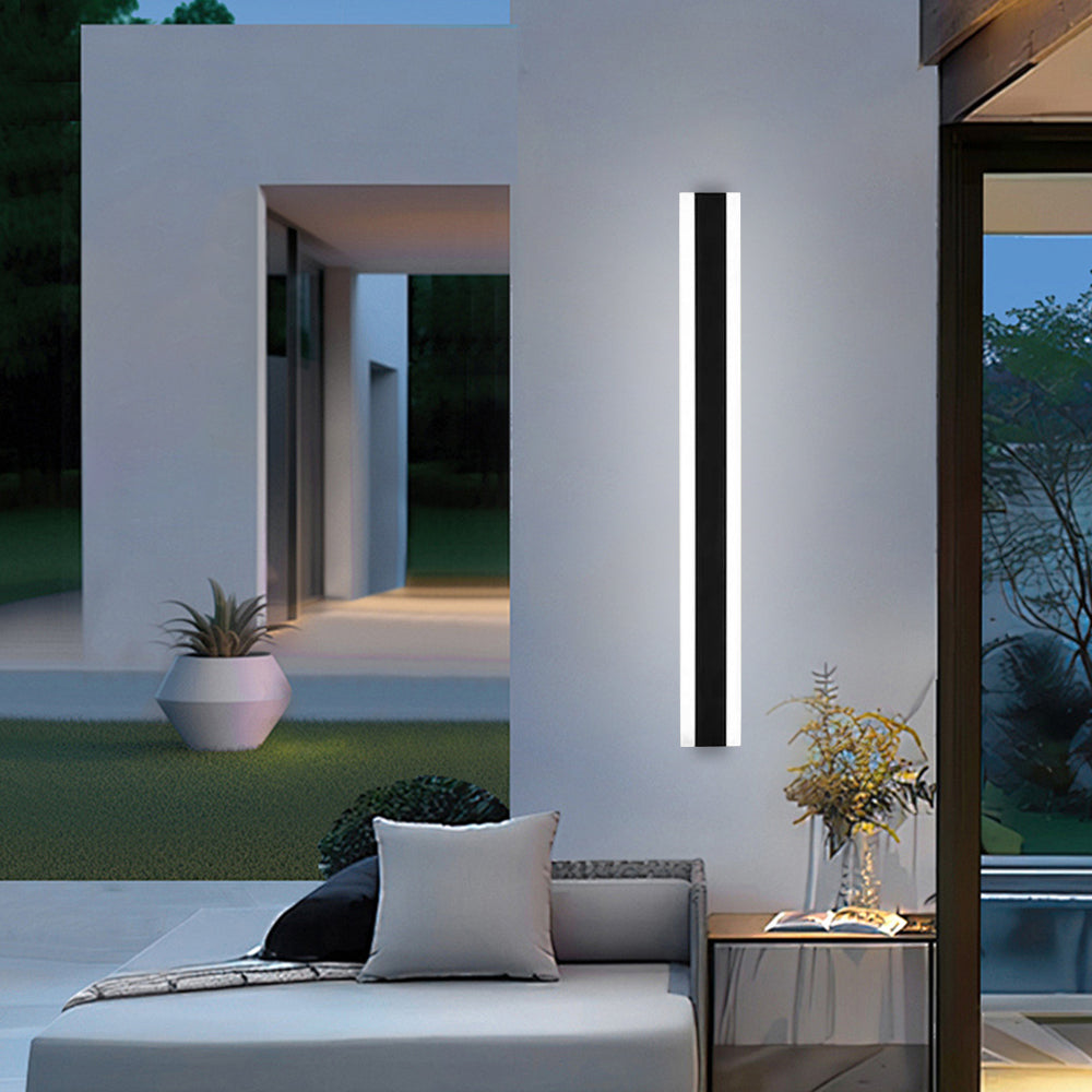 Minimalistische Buitenwandlamp – Zwarte LED Wandverlichting IP65 Waterdicht voor Moderne Gevels & Tuinen
