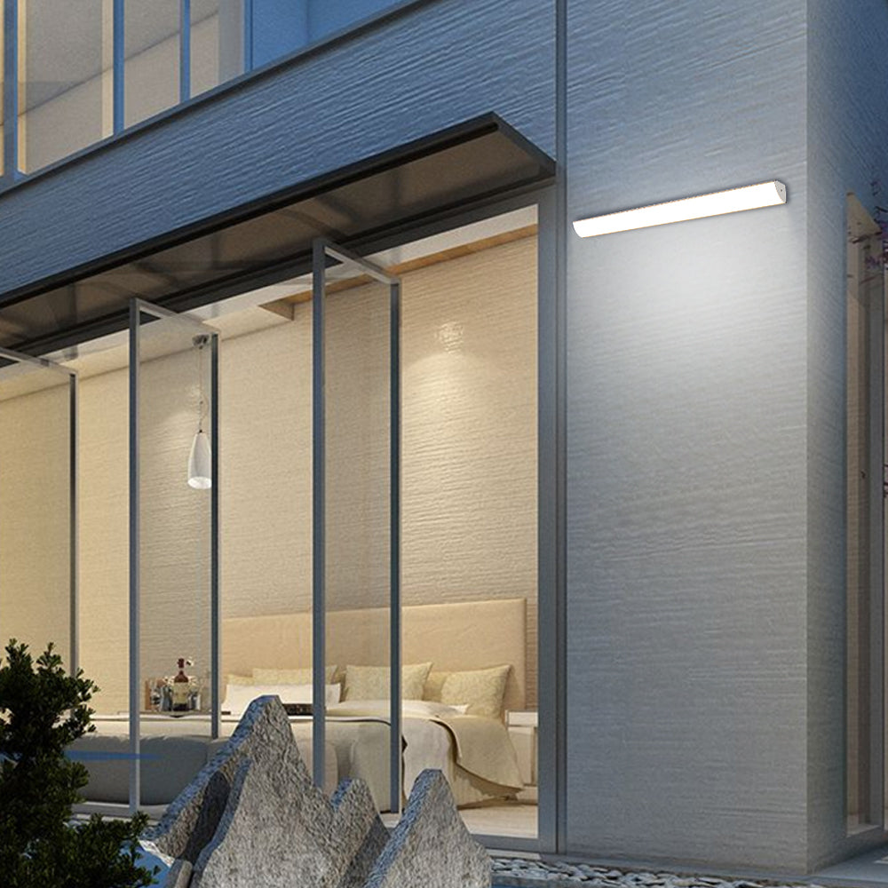 Minimalistische Wasserdichte LED Außenwandleuchte – Modernes Design, IP65, Aluminium für Garten & Fassade