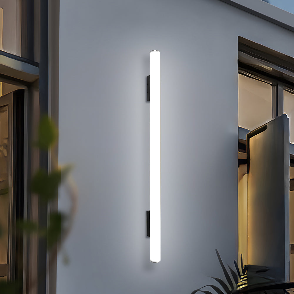 Minimalistische weiße LED-Außenwandlampe – schlankes Design & wetterfest (IP65)