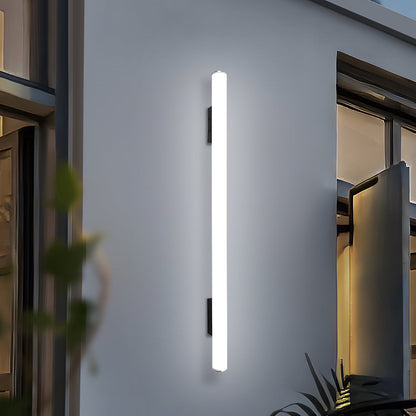 Minimalistische weiße LED-Außenwandlampe – schlankes Design & wetterfest (IP65)