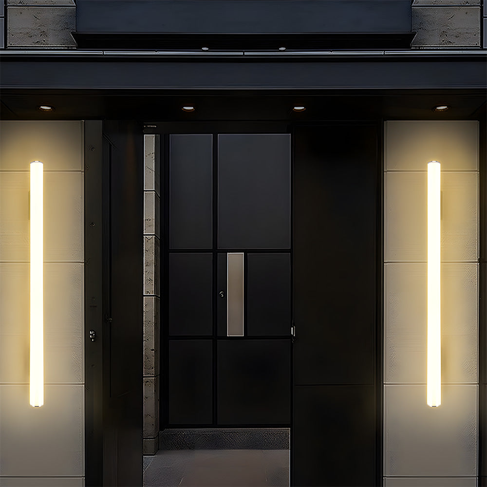 Minimalistische weiße LED-Außenwandlampe – schlankes Design & wetterfest (IP65)