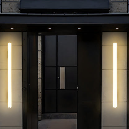 Minimalistische weiße LED-Außenwandlampe – schlankes Design & wetterfest (IP65)