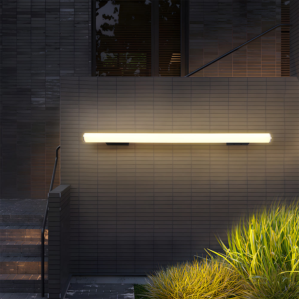 Minimalistische weiße LED-Außenwandlampe – schlankes Design & wetterfest (IP65)