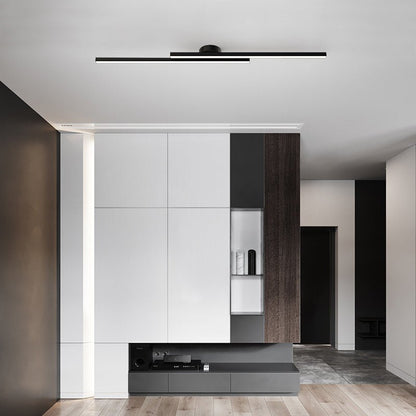 Moderne Aluminium LED Plafondlamp – Minimalistisch Semi-Flush Design voor Woonkamer of Hal