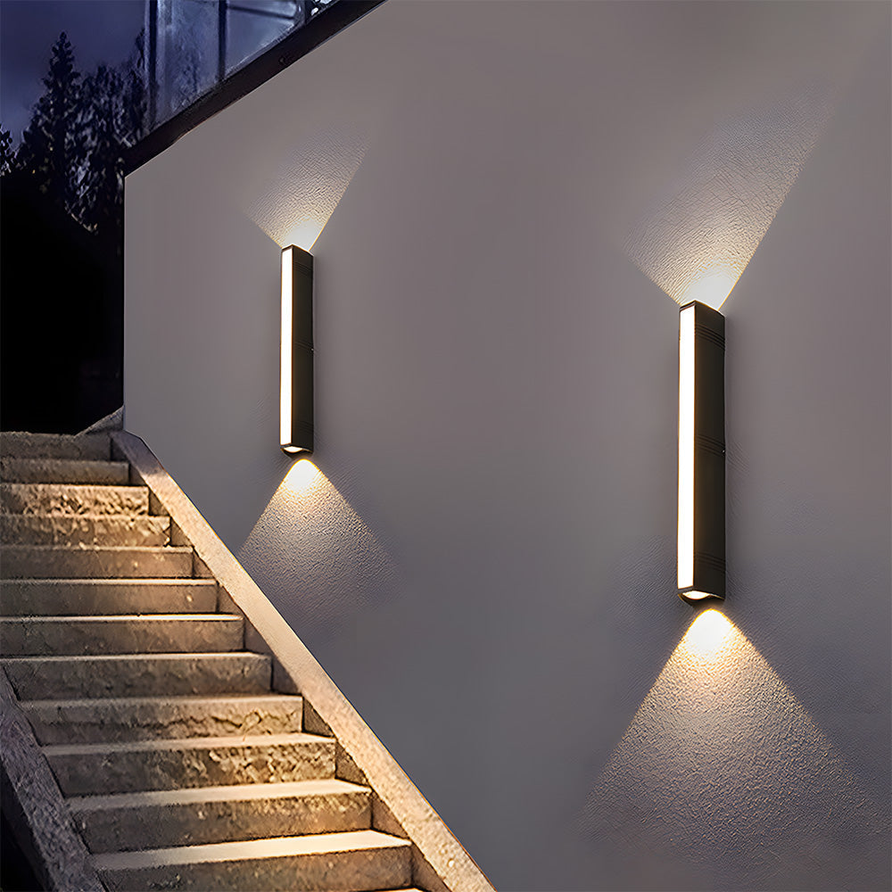 Moderne wasserdichte LED Außenwandleuchte – IP65, Aluminium & Acryl, wetterbeständiges Design für Garten oder Fassade