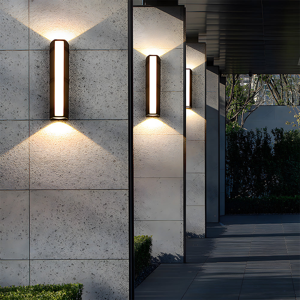 Moderne wasserdichte LED Außenwandleuchte – IP65, Aluminium & Acryl, wetterbeständiges Design für Garten oder Fassade