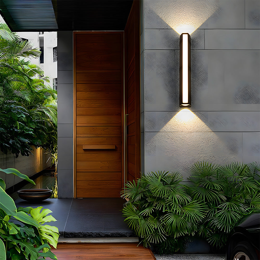 Moderne wasserdichte LED Außenwandleuchte – IP65, Aluminium & Acryl, wetterbeständiges Design für Garten oder Fassade