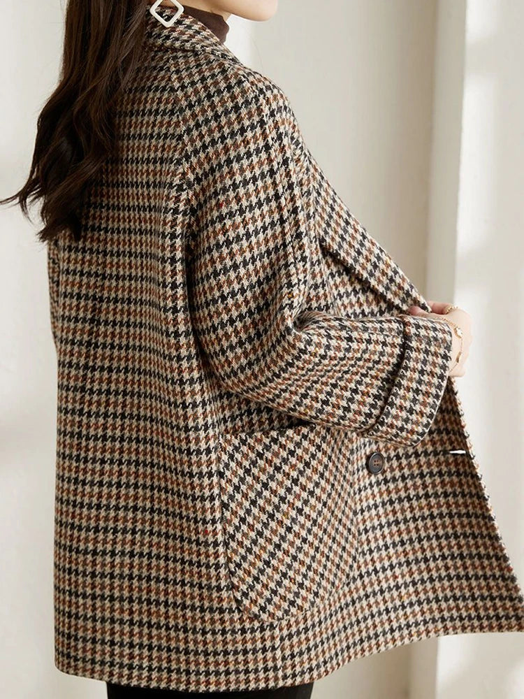 Elegante Lange Damesjas – Warme Winterjas met Klassieke Snit
