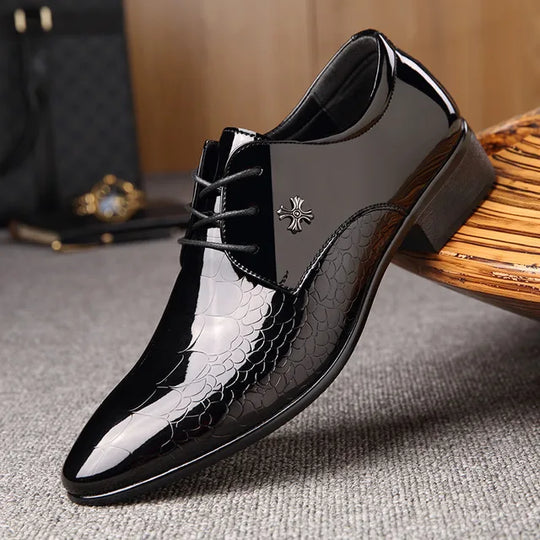 Heren Klassieke Oxford Schoenen met Puntneus