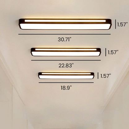 Modern Nordic Minimalist Long LED Dimmable Ceiling Lighting