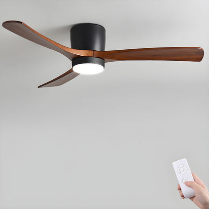 Noordse Houten Plafondventilator met LED