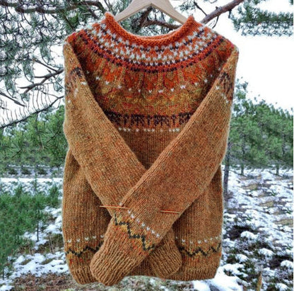 Heren Fair Isle Trui - Warme Winterstijl met Rustieke Charme