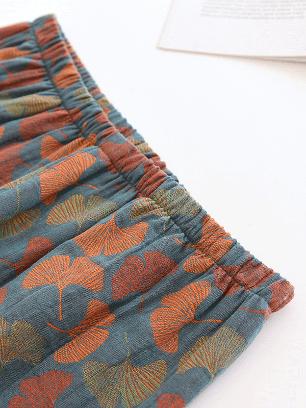 2-Delige Damespyjama – Crêpe Set met Bloemenprint & Lange Mouwen