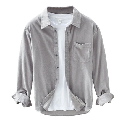 Retro Corduroy Overhemd voor Heren – Elegant & Tijdloos voor Elke Gelegenheid
