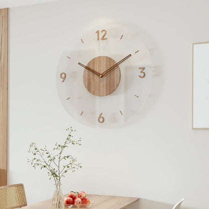 Nordic Wooden Wall Clock – Timeless Minimalism