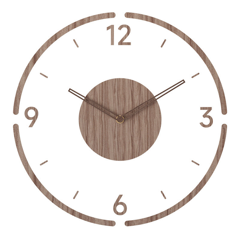 Nordic Wooden Wall Clock – Timeless Minimalism