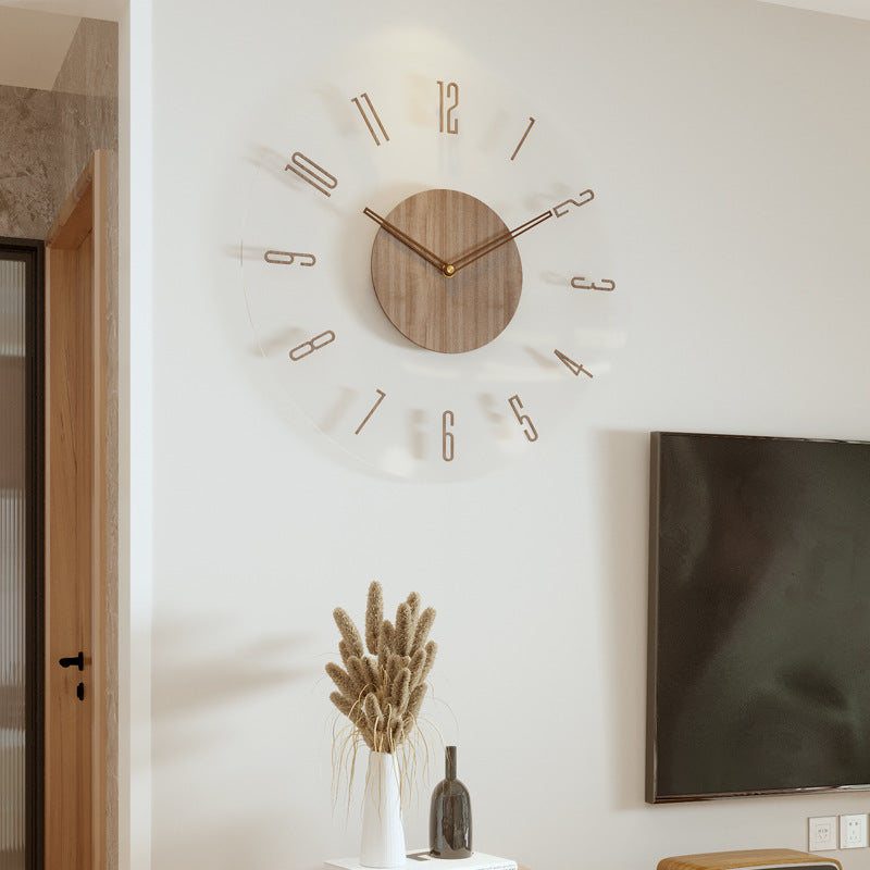 Nordic Wooden Wall Clock – Timeless Minimalism
