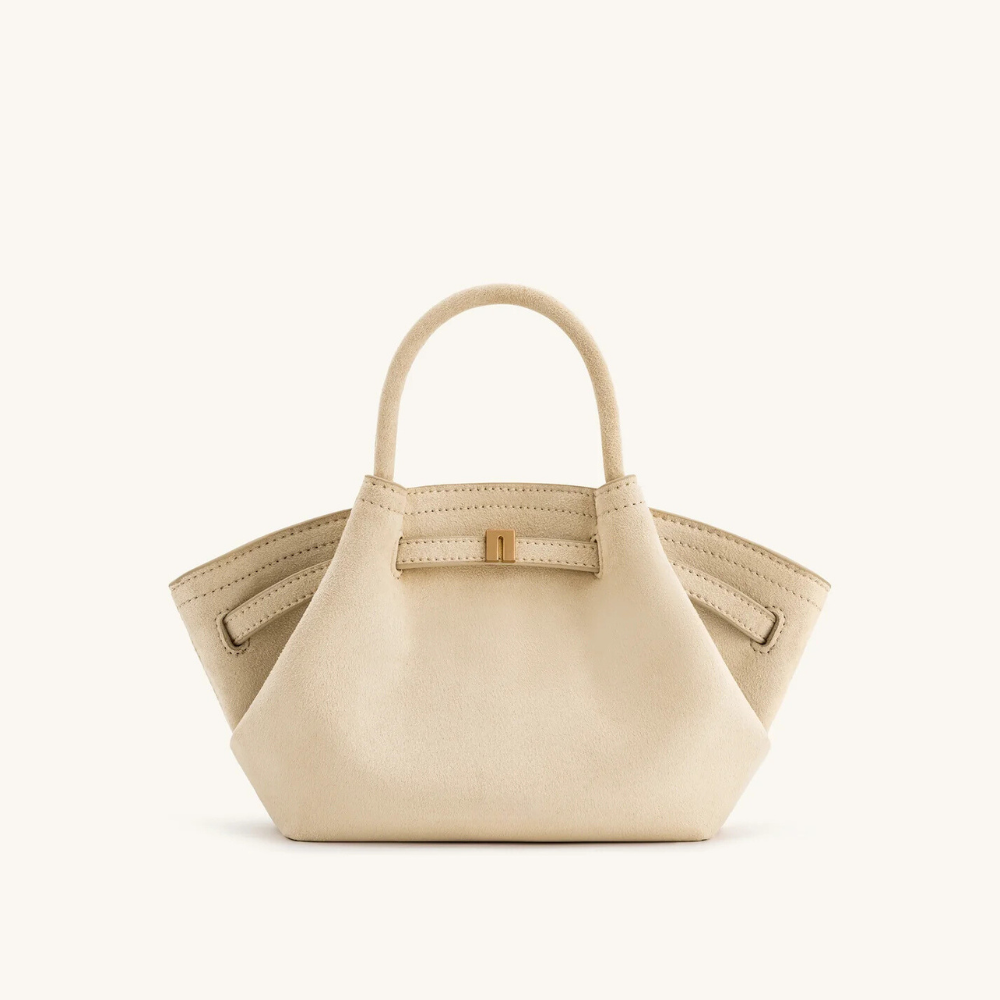 Mini Tote Tasche aus veganem Wildleder – Elegant, kompakt & tierfreundlich