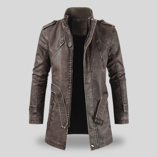 Lange Herrenjacke – Vintage Gothic Frack mit abnehmbarer Kapuze – Steampunk formeller Mantel
