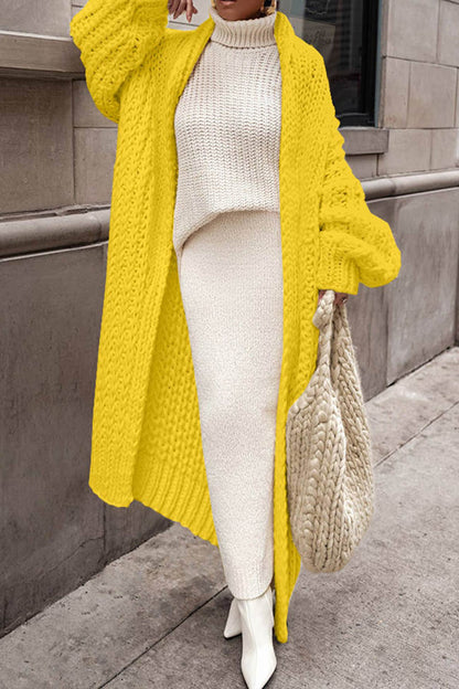 Dames Lange Gebreide Cardigan - Warm en Casual