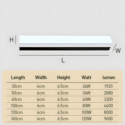 Outdoor Black Waterproof LED Wall Light