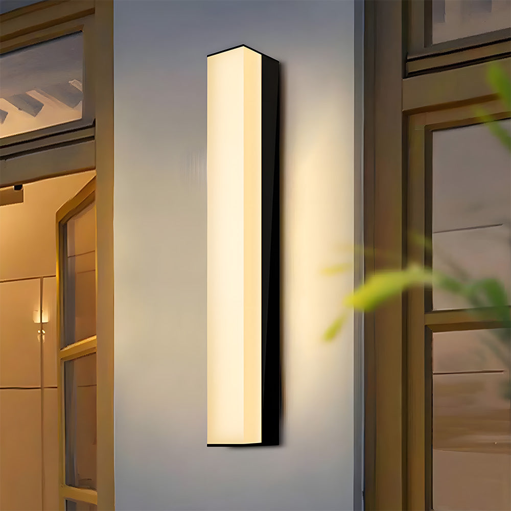 Outdoor Black Waterproof LED Wall Light