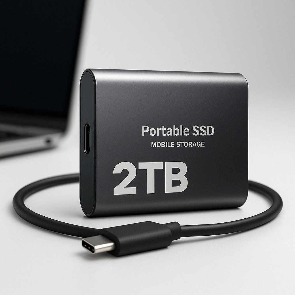 Draagbare SSD – Compacte Externe Opslag met Hoge Overdrachtsnelheid