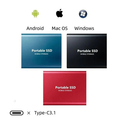 Draagbare SSD – Compacte Externe Opslag met Hoge Overdrachtsnelheid