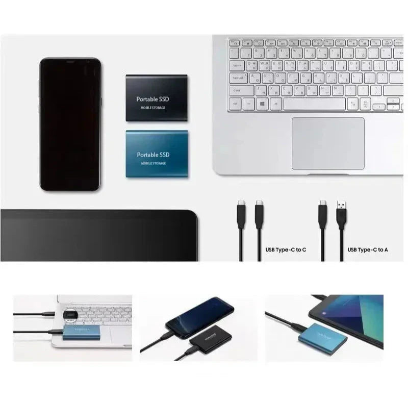 Draagbare SSD – Compacte Externe Opslag met Hoge Overdrachtsnelheid