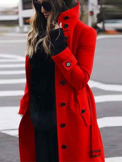 Waterdichte Trenchcoat Dames – Lange Regenjas met Tailleceintuur
