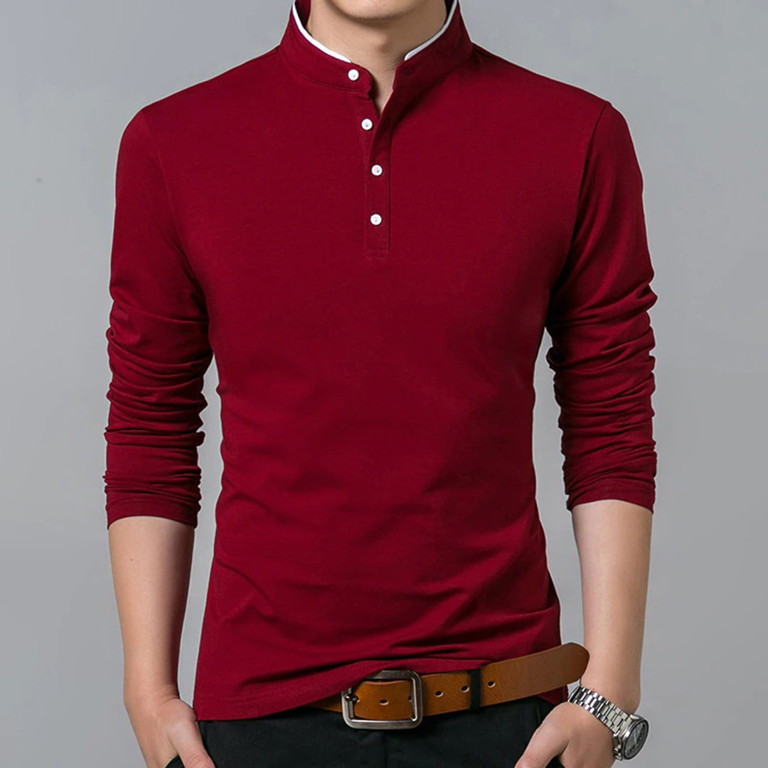 Elegante Heren Sweater met Korte Kraag – Casual & Tijdloos Design