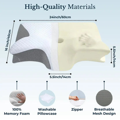 Orthopedisch Kussen - Ergonomisch en Ondersteunend Kussen voor Slaapcomfort